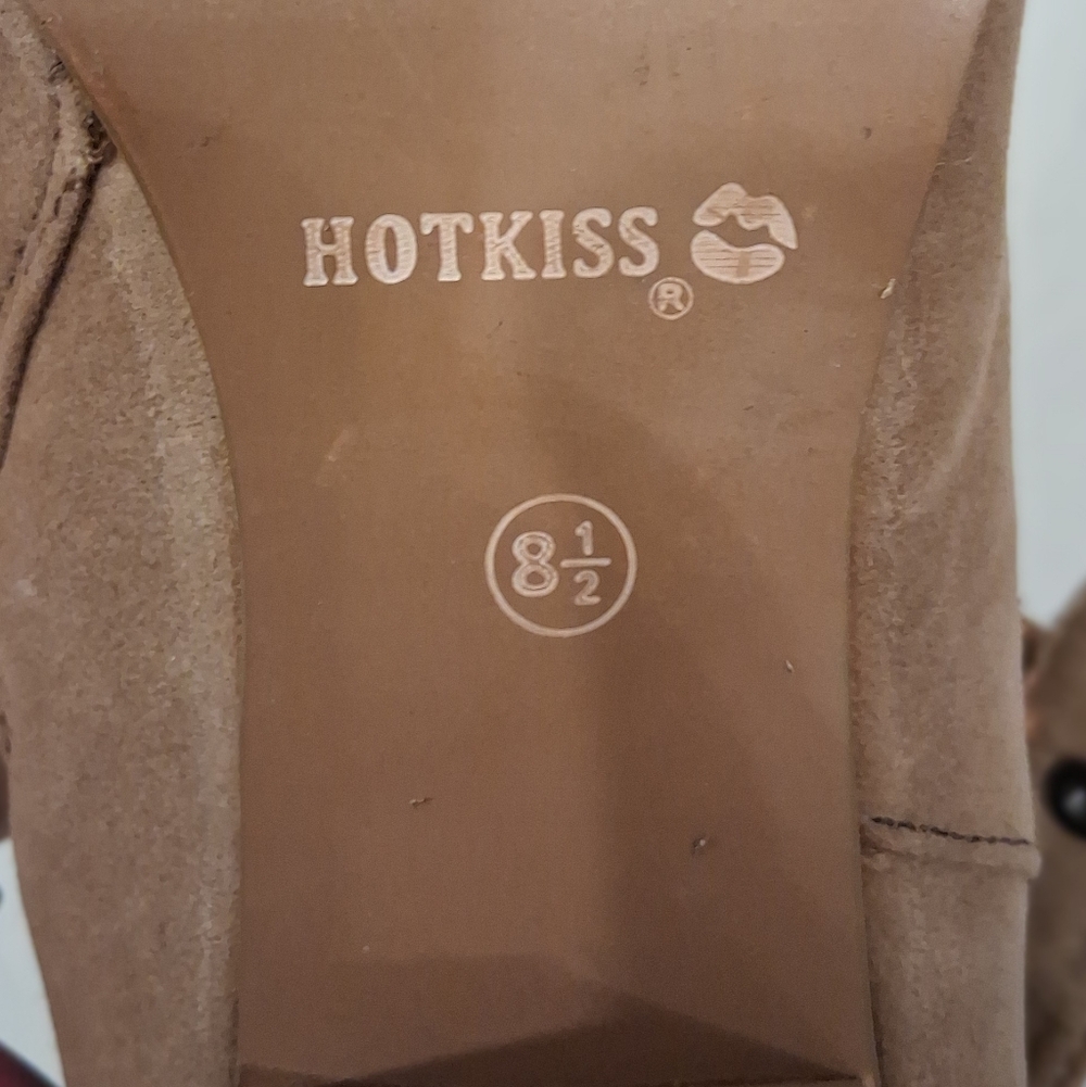 Hot Kiss Tan Ankle Booties - Picture 6 of 8